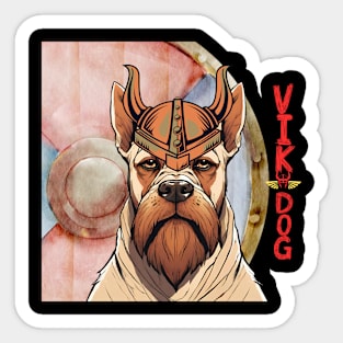 The Viking Dog Warrior dog Sticker